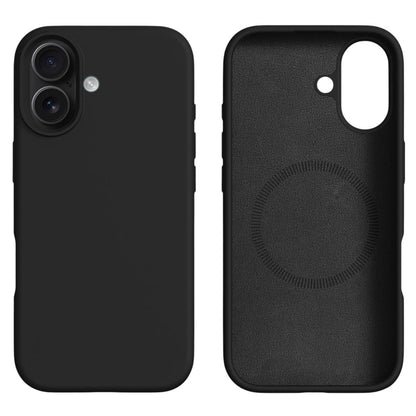 For iPhone 16 Case Compatible with MagSafe Liquid Silicone + PC Phone Cover