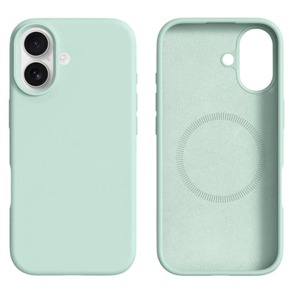 For iPhone 16 Case Compatible with MagSafe Liquid Silicone + PC Phone Cover