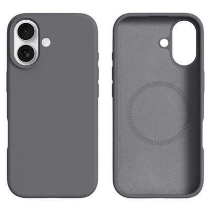 For iPhone 16 Case Compatible with MagSafe Liquid Silicone + PC Phone Cover