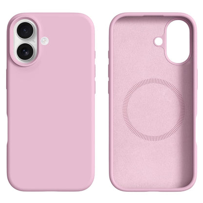 For iPhone 16 Case Compatible with MagSafe Liquid Silicone + PC Phone Cover