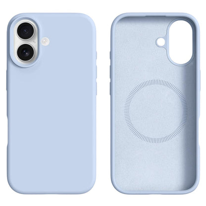 For iPhone 16 Case Compatible with MagSafe Liquid Silicone + PC Phone Cover