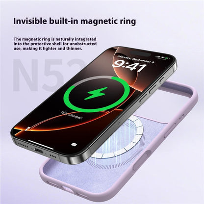 For iPhone 17 Pro Max Case Compatible with MagSafe Liquid Silicone + PC Phone Cover
