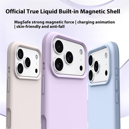 For iPhone 17 Pro Max Case Compatible with MagSafe Liquid Silicone + PC Phone Cover
