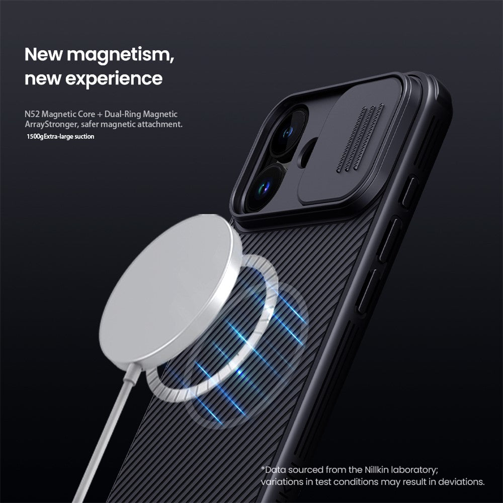 NILLKIN Camshield Pro for iPhone 17 Case Compatible with MagSafe TPU + PC Phone Cover with Slider Camera