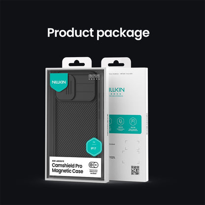 NILLKIN Camshield Pro for iPhone 17 Case Compatible with MagSafe TPU + PC Phone Cover with Slider Camera