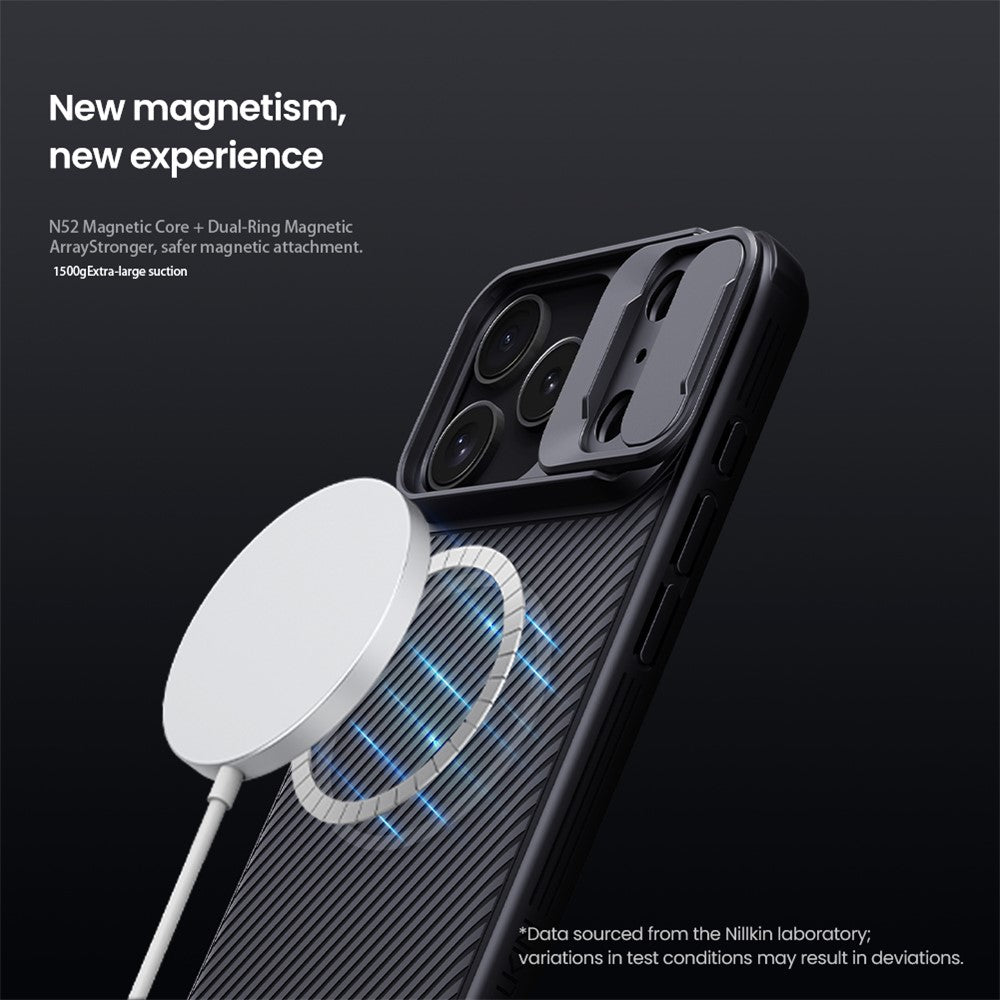 NILLKIN Camshield Pro for iPhone 17 Pro Case Compatible with MagSafe TPU + PC Phone Cover with Slider Camera