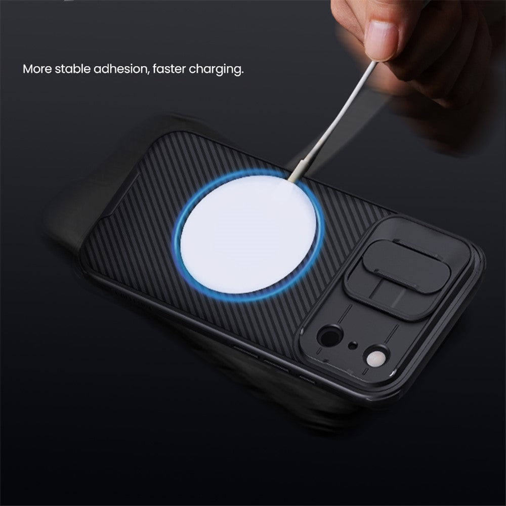 NILLKIN Camshield Pro for iPhone 17 Pro Case Compatible with MagSafe TPU + PC Phone Cover with Slider Camera