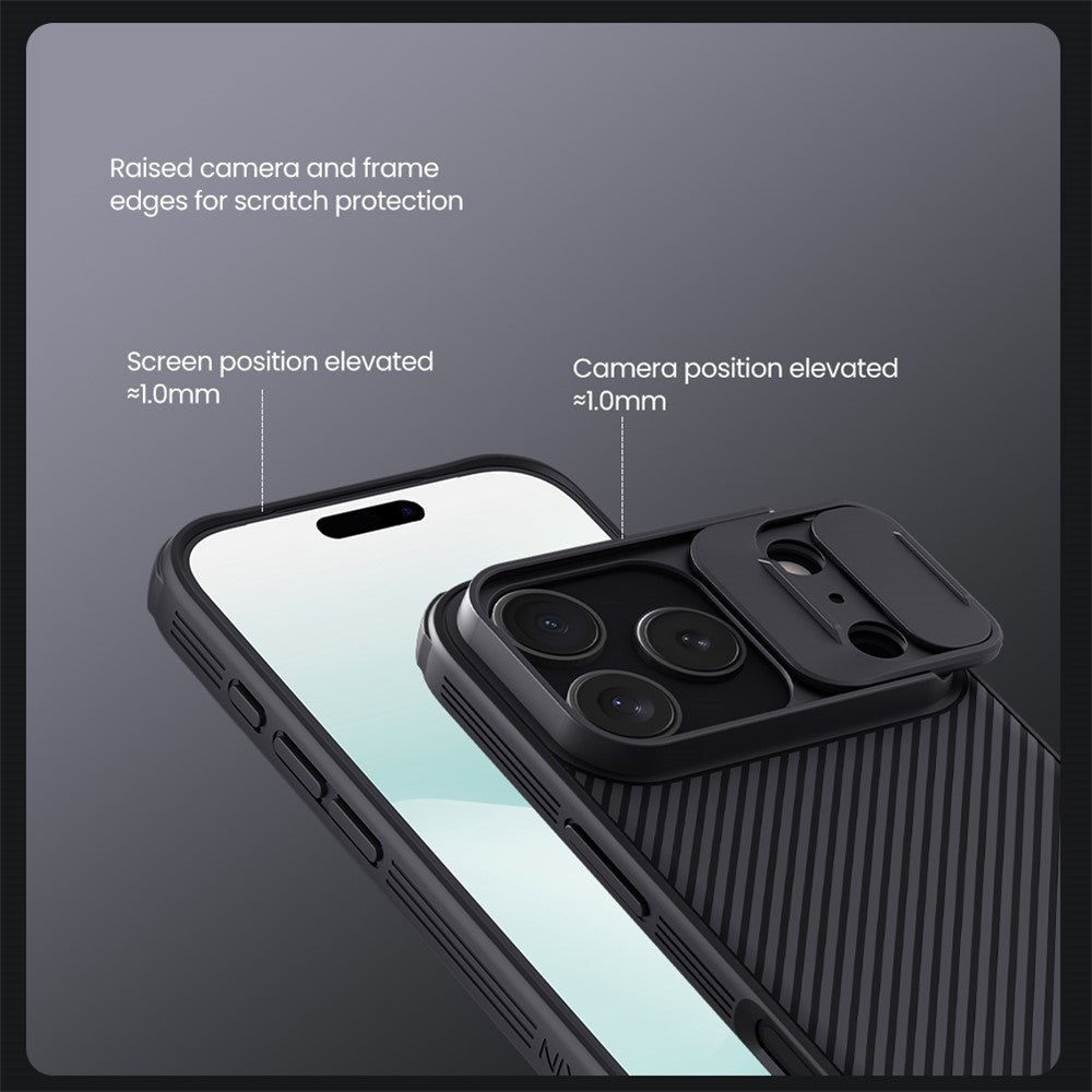 NILLKIN Camshield Pro for iPhone 17 Pro Max Case Compatible with MagSafe TPU + PC Phone Cover with Slider Camera