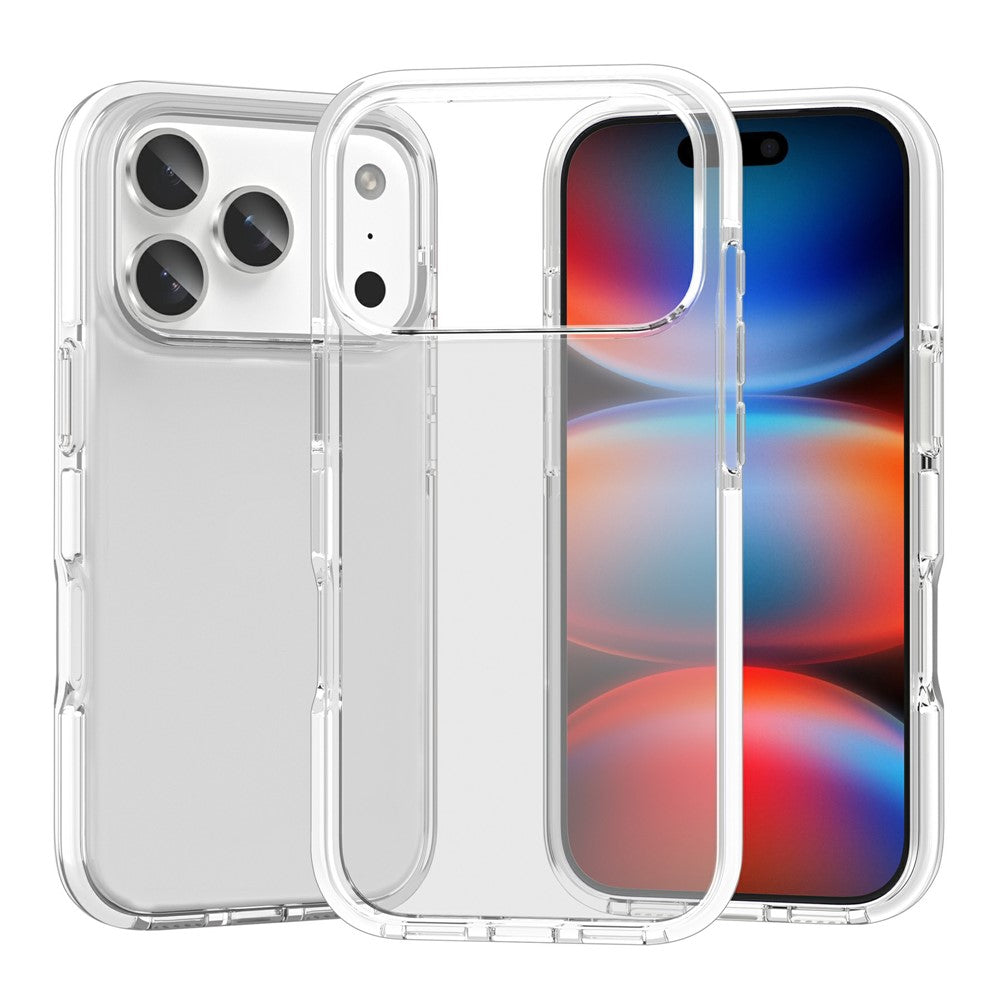 For iPhone 17 Pro Max Case TPU+TPE Anti-drop Clear Phone Cover