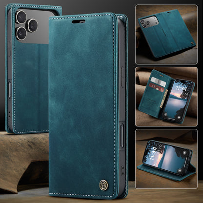 CASEME For iPhone 17 Pro Max Wallet Case  013 Series PU Leather Phone Cover Stand