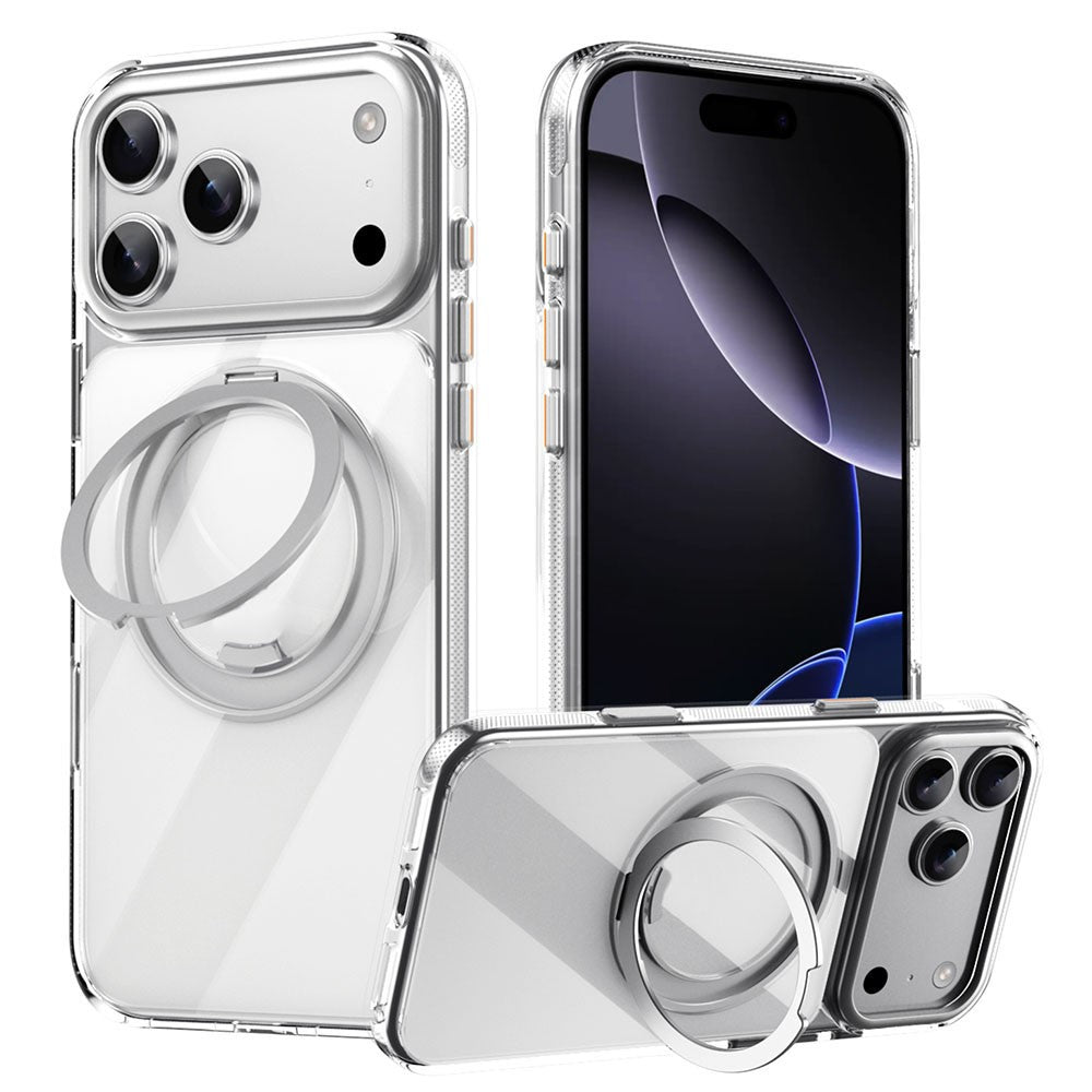 For iPhone 17 Pro Max Case Compatible with MagSafe Kickstand TPU PC Phone Back Cover