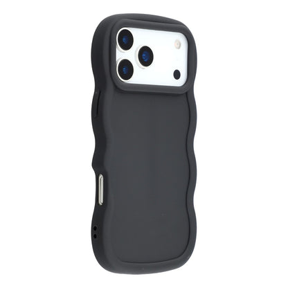 For iPhone 17 Pro Max Case TPU Protective Phone Cover Unique Curly Wave Frame