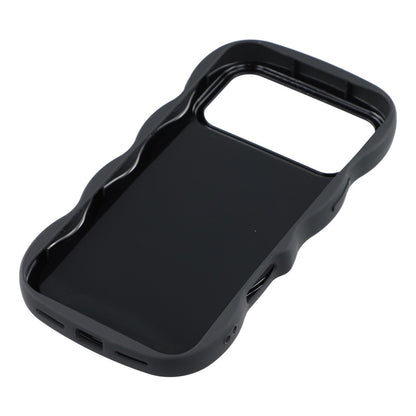 For iPhone 17 Pro Max Case TPU Protective Phone Cover Unique Curly Wave Frame