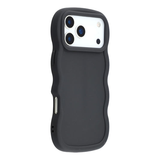 For iPhone 17 Pro Case TPU Protective Phone Cover Unique Curly Wave Frame