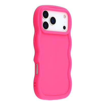 For iPhone 17 Pro Case TPU Protective Phone Cover Unique Curly Wave Frame