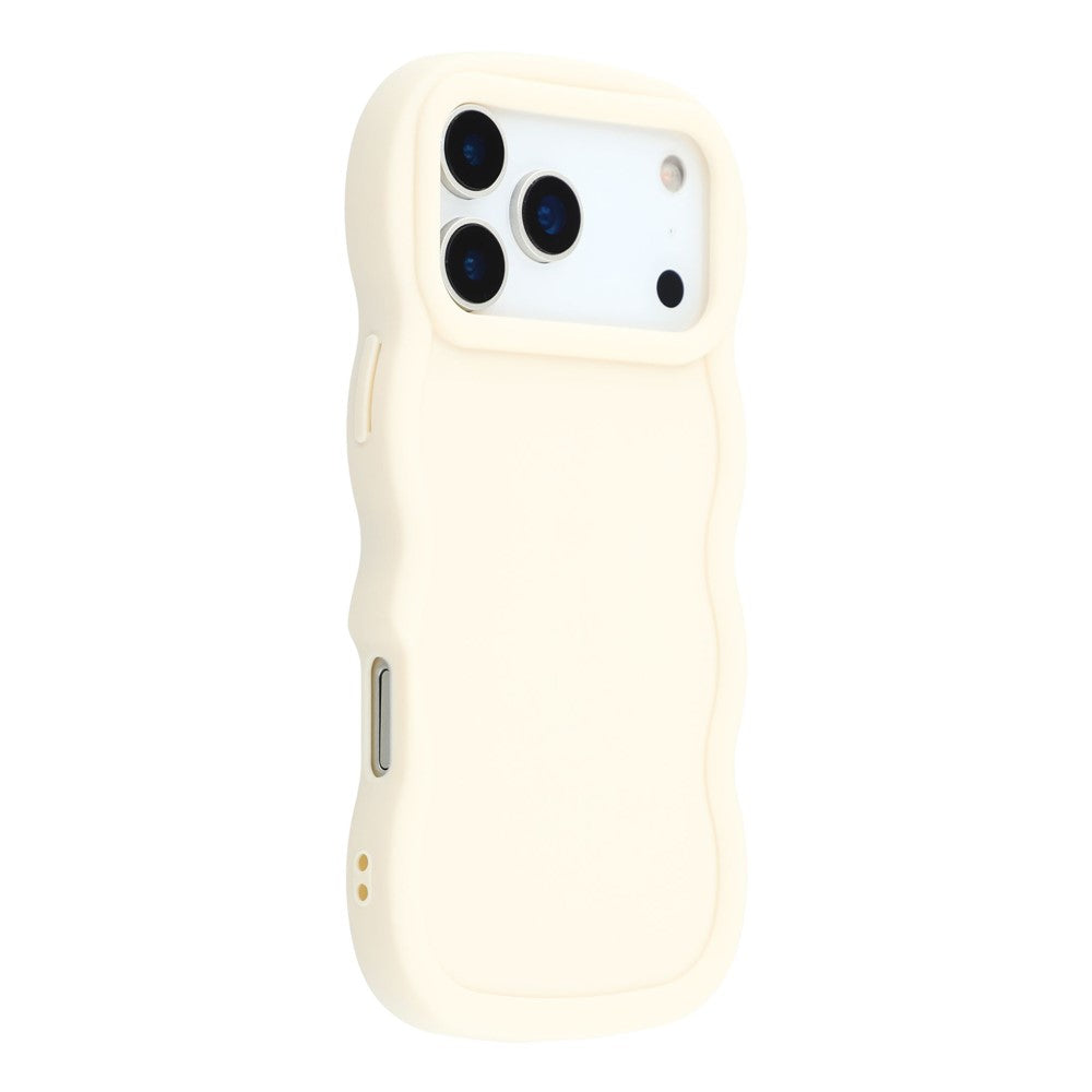 For iPhone 17 Pro Case TPU Protective Phone Cover Unique Curly Wave Frame