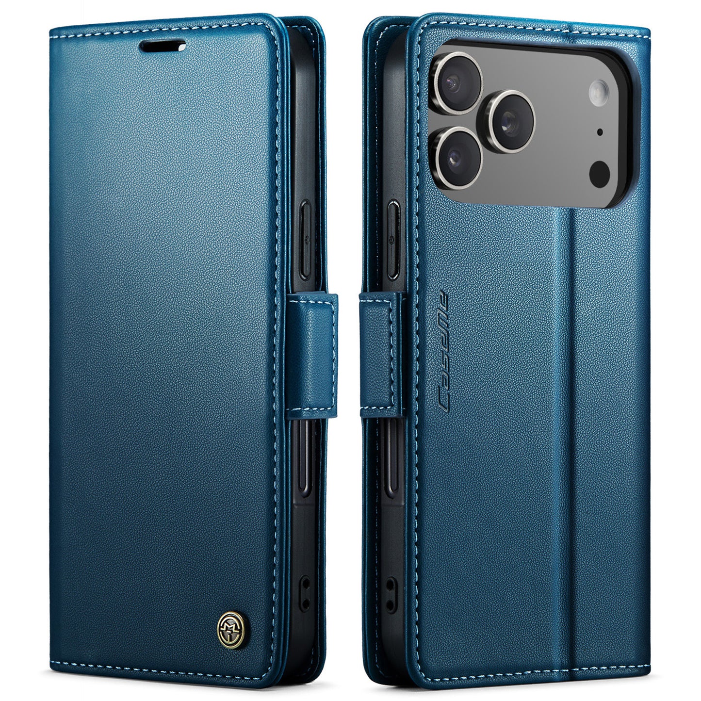 CASEME For iPhone 17 Pro Max Case  023 Series RFID Blocking Leather Wallet Stand Phone Cover