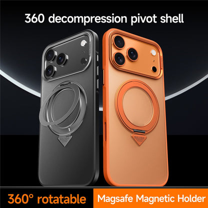 SULADA For iPhone 17 Pro Max Case Magnetic Case Anti-Fingerprints Matte TPU + PC Phone Cover with Kickstand