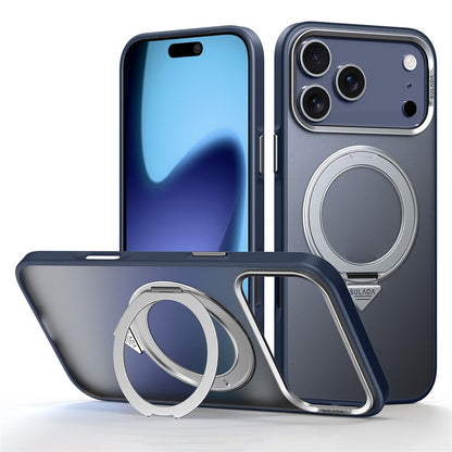 SULADA For iPhone 17 Pro Max Case Magnetic Case Anti-Fingerprints Matte TPU + PC Phone Cover with Kickstand