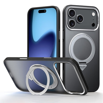 SULADA For iPhone 17 Pro Max Case Magnetic Case Anti-Fingerprints Matte TPU + PC Phone Cover with Kickstand