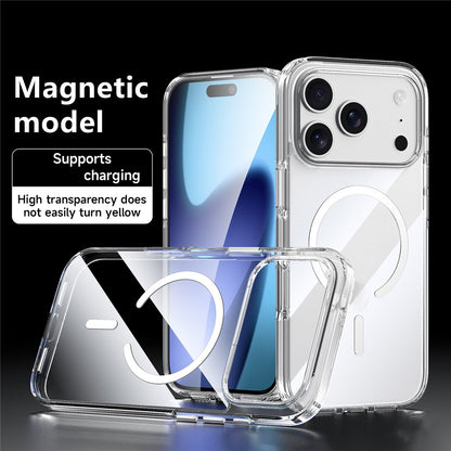 SULADA For iPhone 17 Pro Case Compatible with MagSafe TPU + PC Crystal Clear Phone Cover