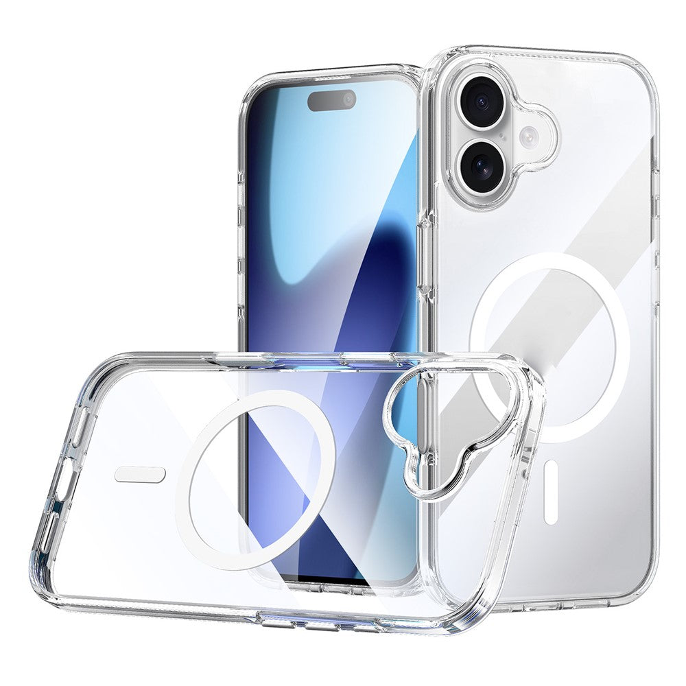 SULADA For iPhone 17 Case Compatible with MagSafe TPU + PC Crystal Clear Phone Cover