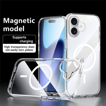 SULADA For iPhone 17 Case Compatible with MagSafe TPU + PC Crystal Clear Phone Cover