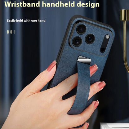 SULADA Fashion Series for iPhone 17 Pro Max Case Wristband Kickstand Leather Back Phone Cover