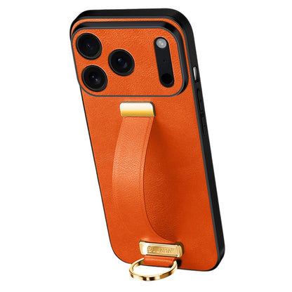 SULADA Fashion Series for iPhone 17 Pro Max Case Wristband Kickstand Leather Back Phone Cover