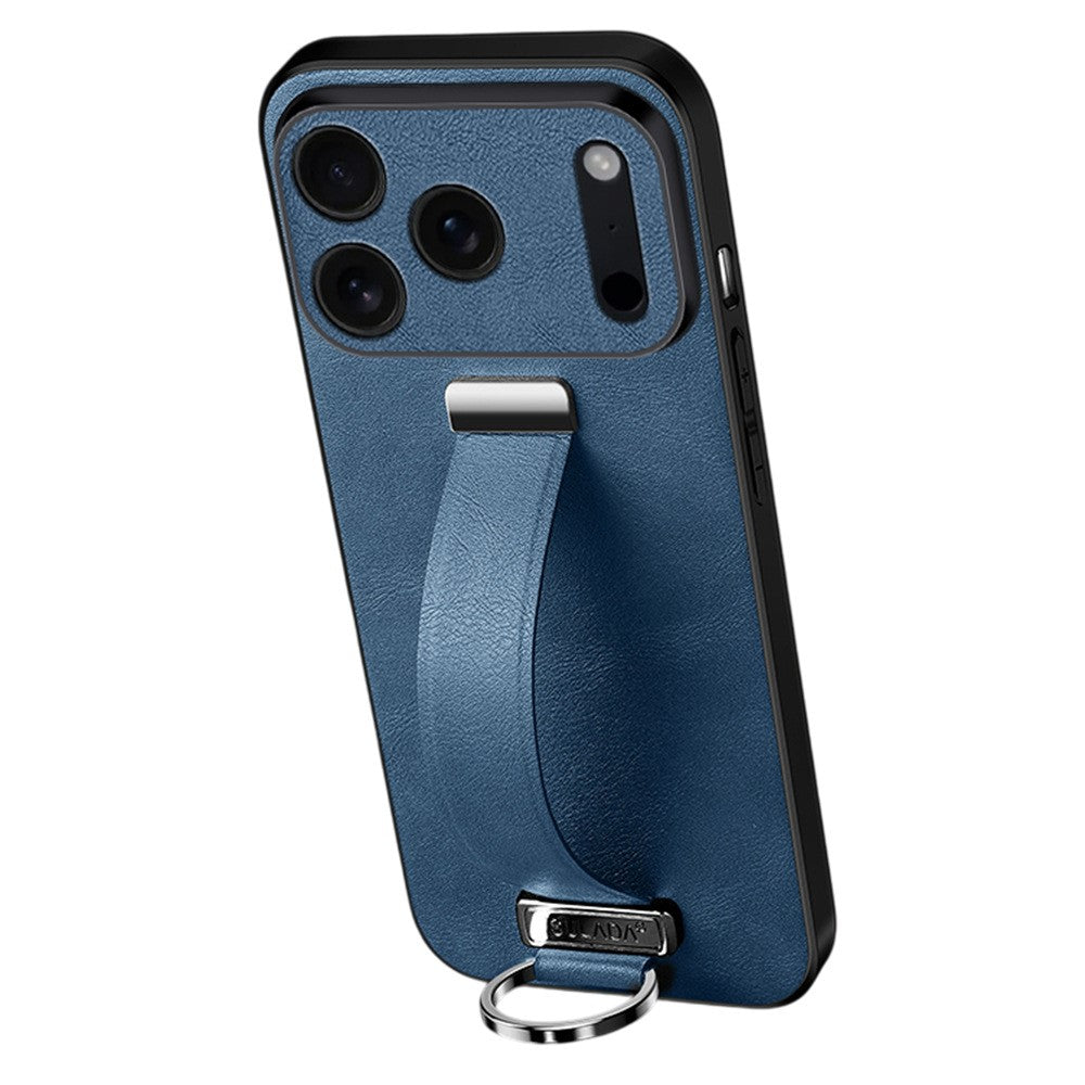 SULADA Fashion Series for iPhone 17 Pro Max Case Wristband Kickstand Leather Back Phone Cover