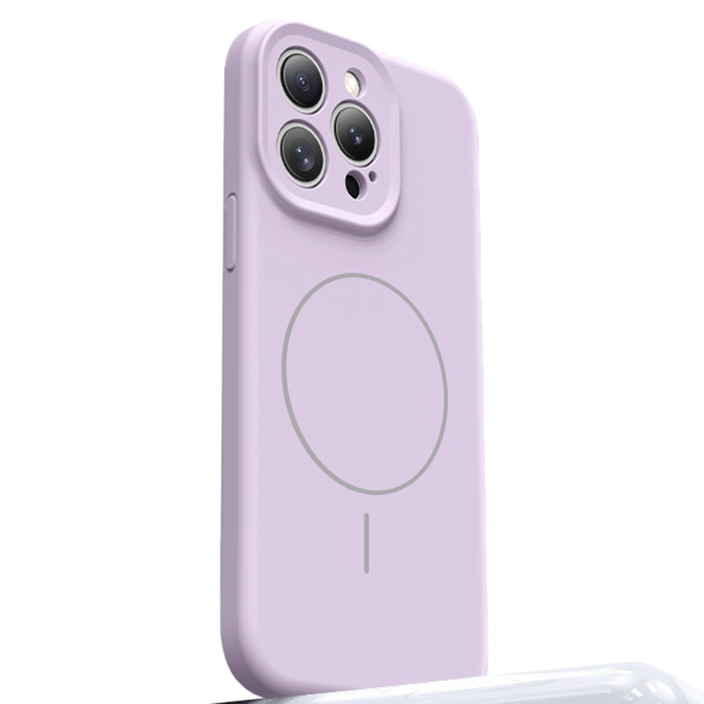 For iPhone 15 Pro Max Case Compatible with MagSafe Soft Skin-Touch Liquid Silicone + PC Phone Cover