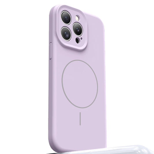 For iPhone 15 Pro Max Case Compatible with MagSafe Soft Skin-Touch Liquid Silicone + PC Phone Cover