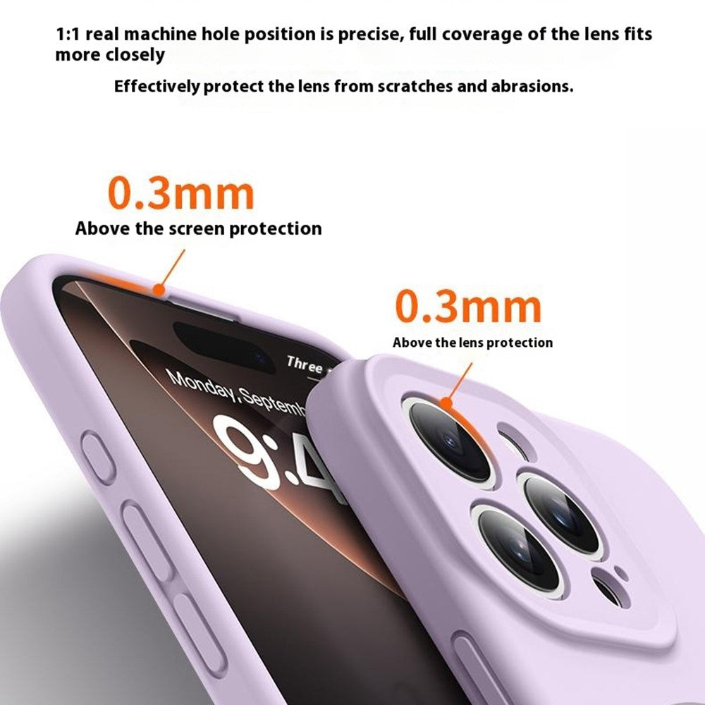 For iPhone 15 Pro Max Case Compatible with MagSafe Soft Skin-Touch Liquid Silicone + PC Phone Cover