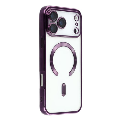 For iPhone 17 Pro Magnetic Case CD Veins Glass Lens Guard TPU Phone Back Cover