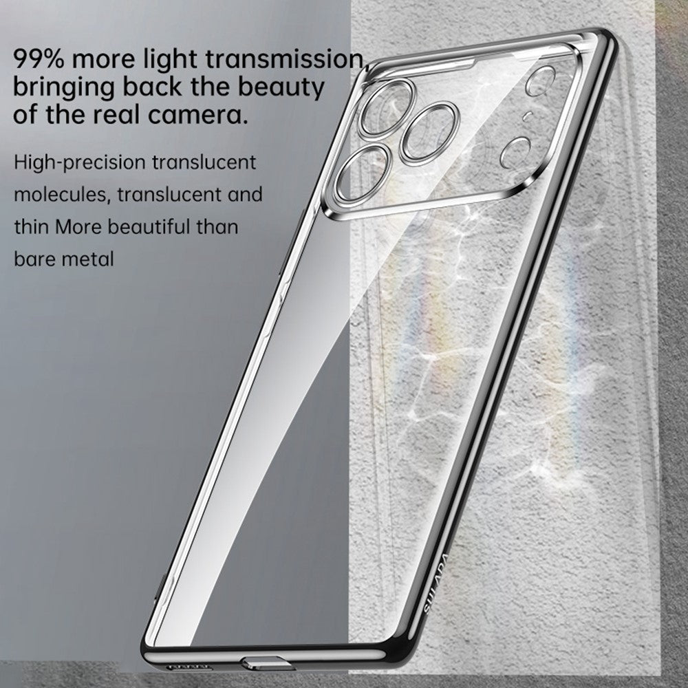 SULADA For iPhone 17 Pro Max Case Ultra Thin Electroplated TPU Clear Phone Cover