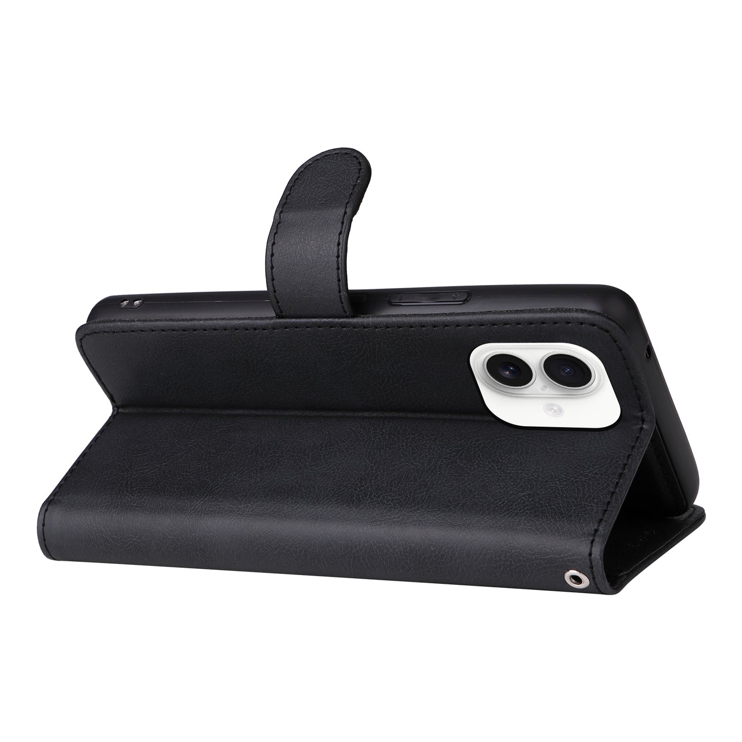 For iPhone 17 Case 2 in 1 Detachable Magnetic Leather Wallet Mobile Cover with Strap
