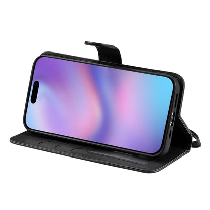 For iPhone 17 Case 2 in 1 Detachable Magnetic Leather Wallet Mobile Cover with Strap