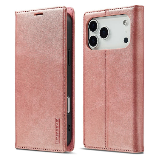 LC.IMEEKE For iPhone 17 Pro Case Wallet Microfiber Leather Phone Cover