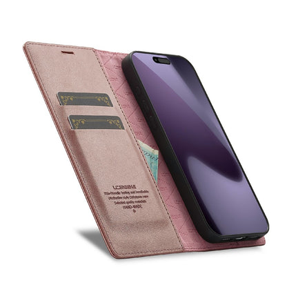 LC.IMEEKE For iPhone 17 Pro Case Wallet Microfiber Leather Phone Cover