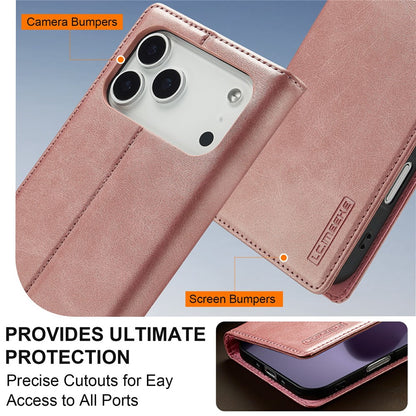 LC.IMEEKE For iPhone 17 Pro Case Wallet Microfiber Leather Phone Cover