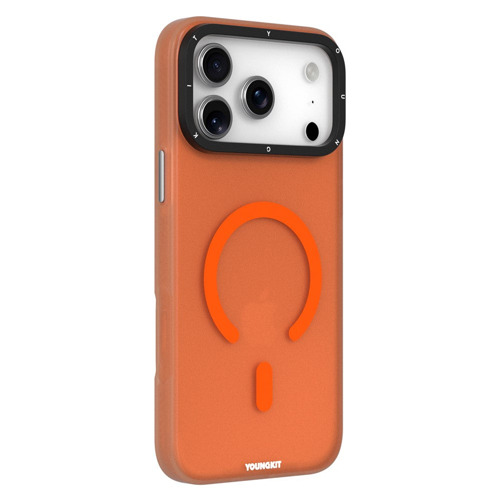 YOUNGKIT For iPhone 17 Pro Matte Case Compatible with MagSafe PET TPU Phone Cover