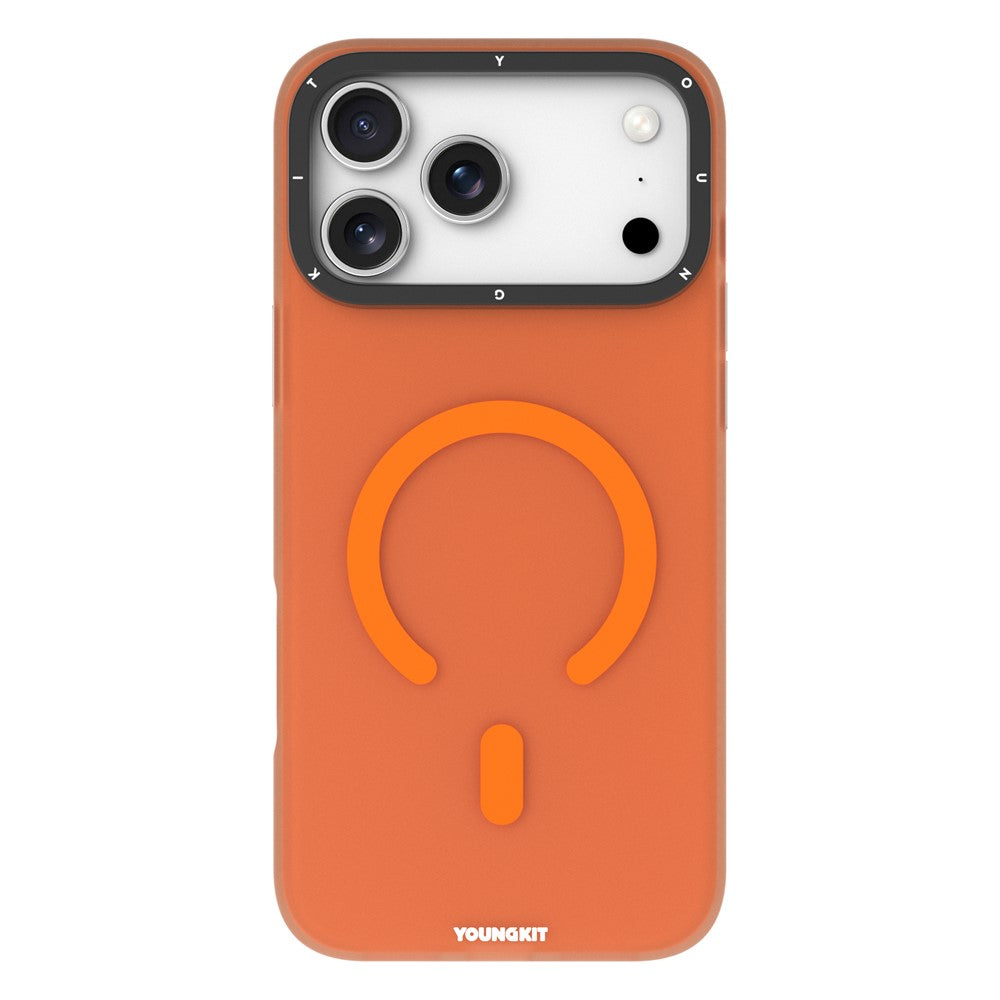 YOUNGKIT For iPhone 17 Pro Matte Case Compatible with MagSafe PET TPU Phone Cover