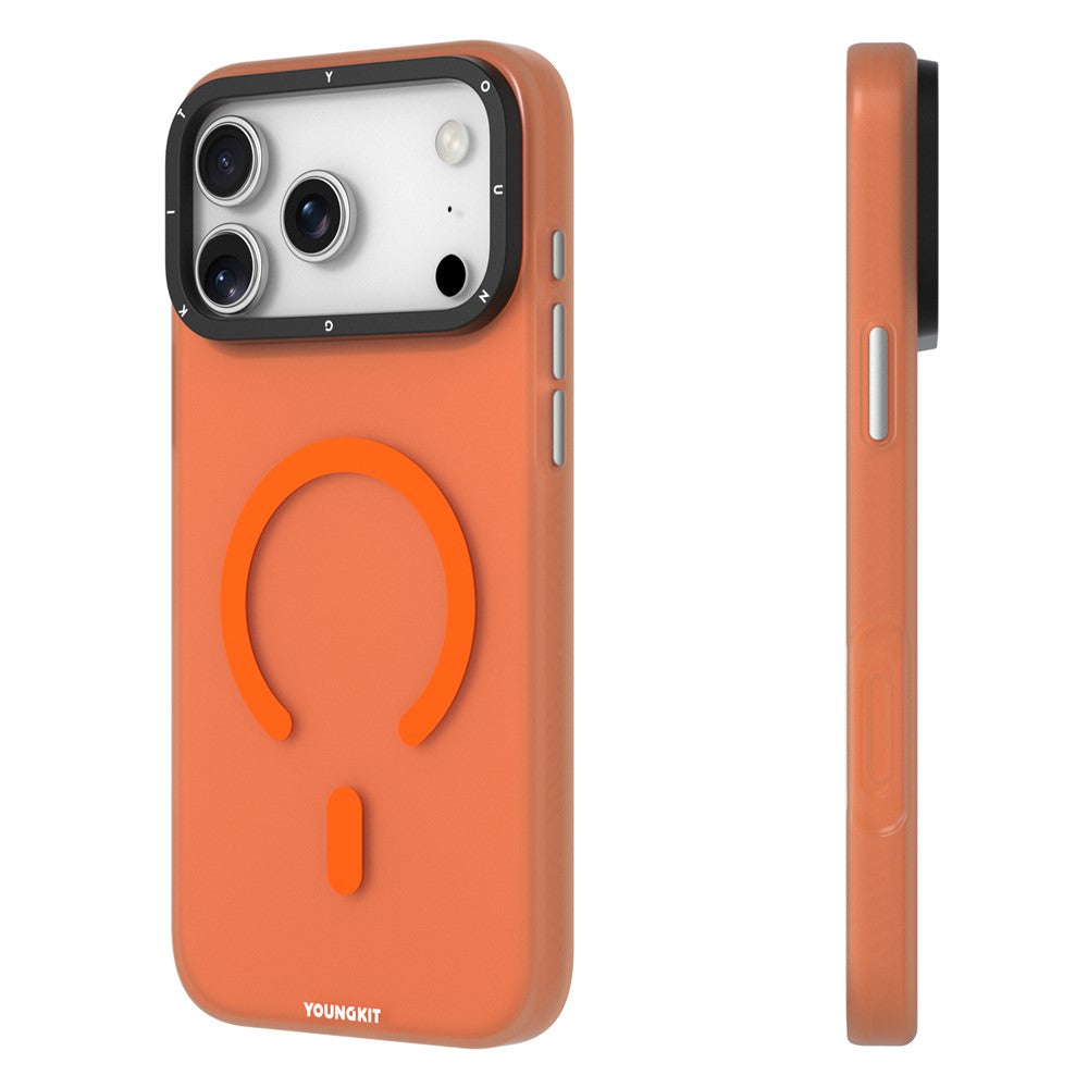 YOUNGKIT For iPhone 17 Pro Matte Case Compatible with MagSafe PET TPU Phone Cover