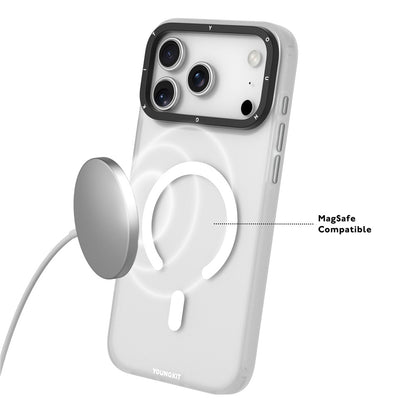 YOUNGKIT For iPhone 17 Pro Matte Case Compatible with MagSafe PET TPU Phone Cover