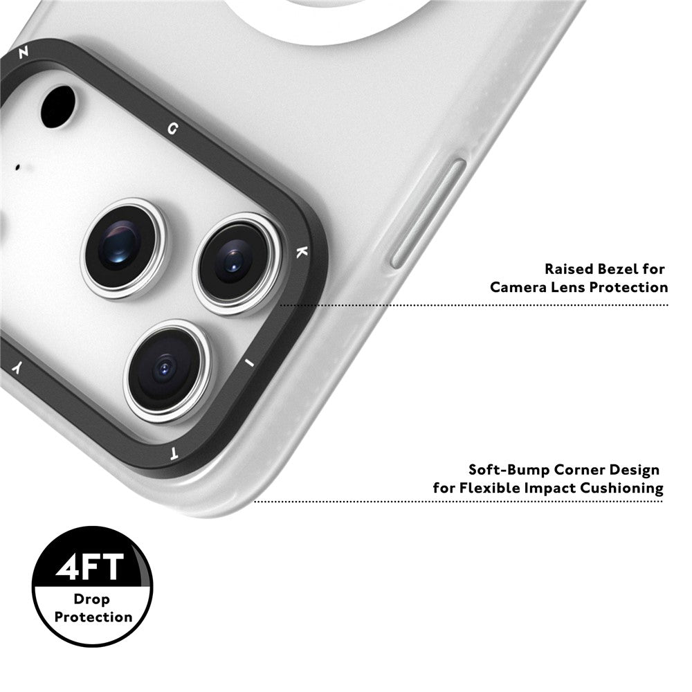 YOUNGKIT For iPhone 17 Pro Matte Case Compatible with MagSafe PET TPU Phone Cover