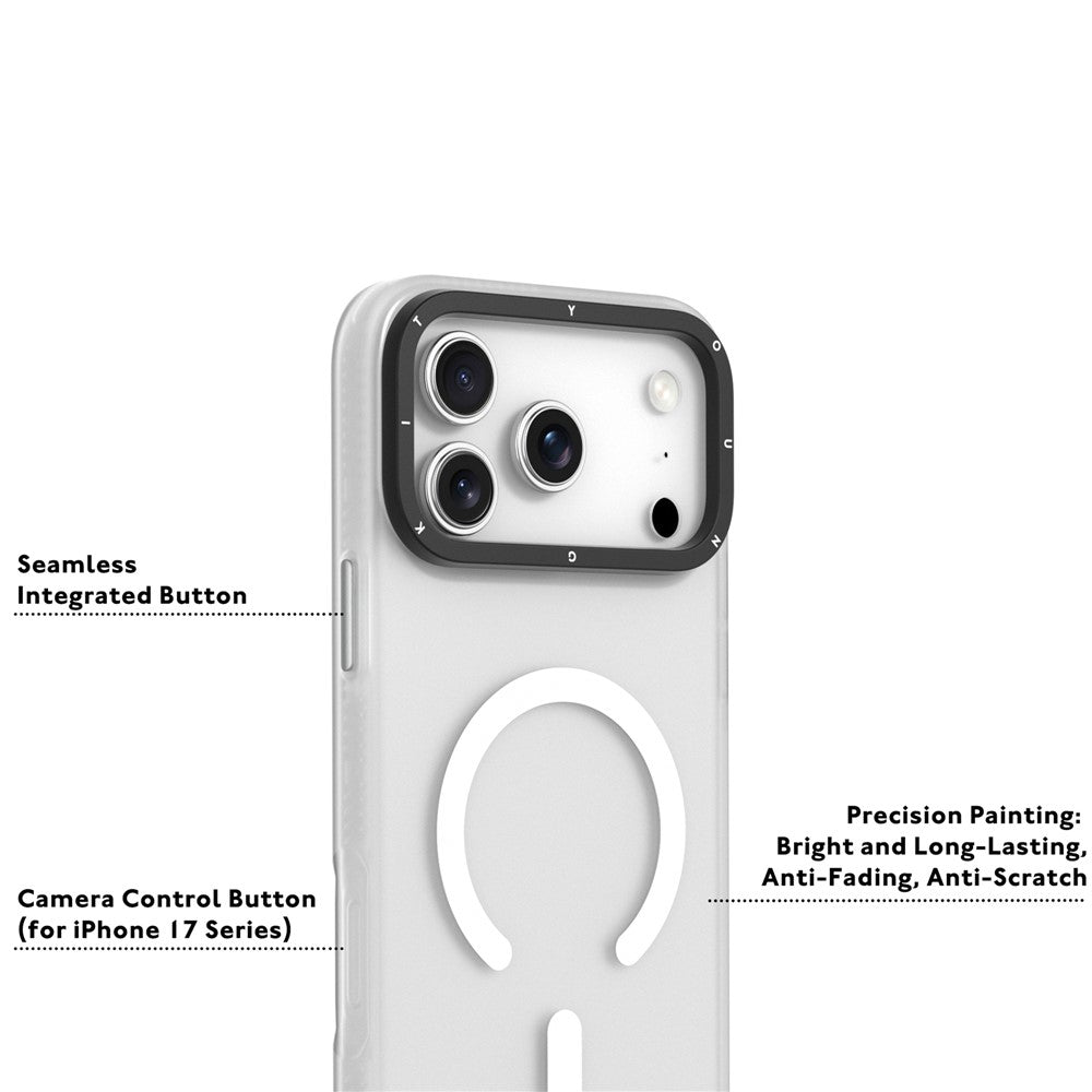 YOUNGKIT For iPhone 17 Pro Matte Case Compatible with MagSafe PET TPU Phone Cover