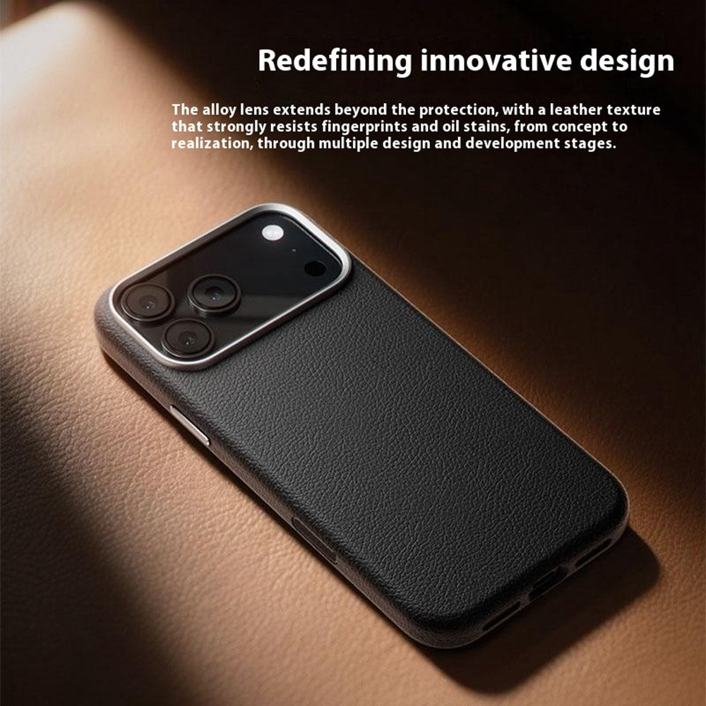 X-LEVEL For iPhone 17 Pro Case Compatible with MagSafe PU Leather Hard PC Phone Cover