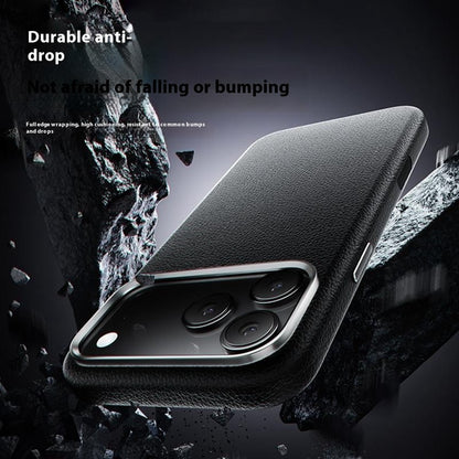 X-LEVEL For iPhone 17 Pro Case Compatible with MagSafe PU Leather Hard PC Phone Cover