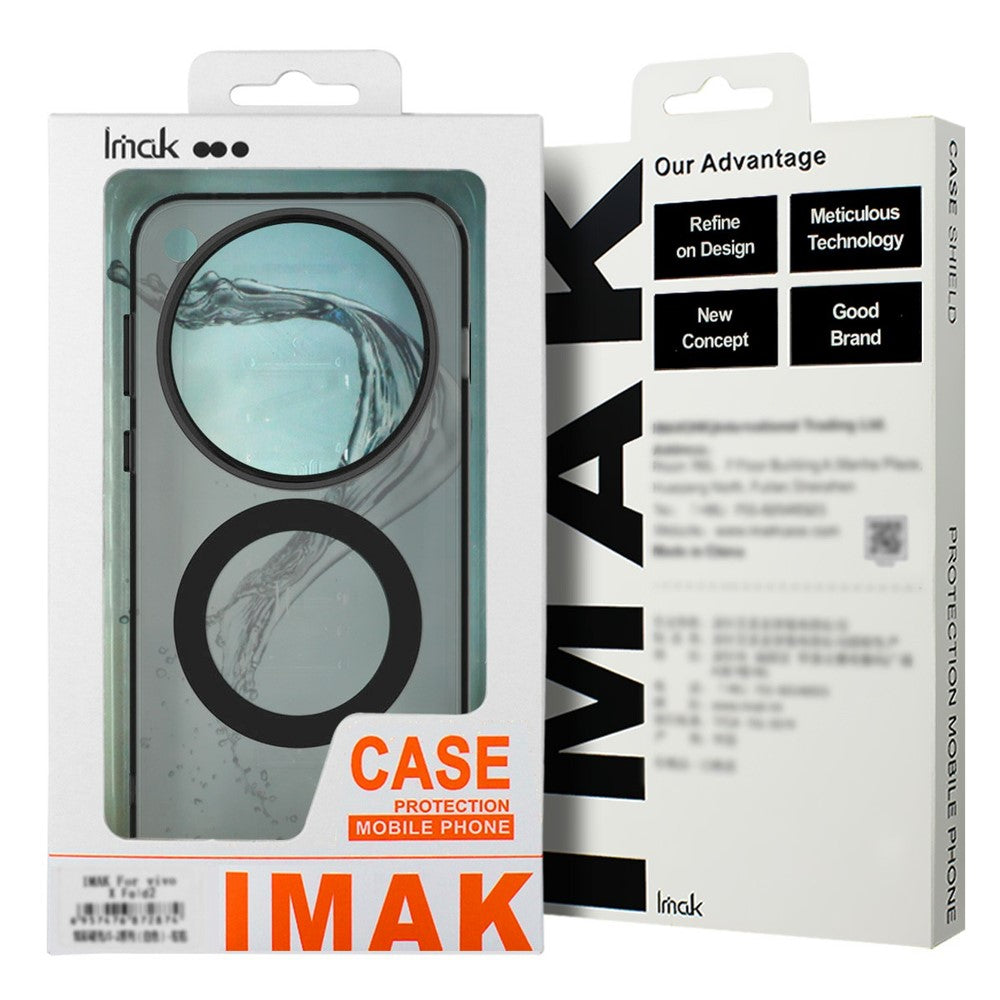 IMAK For iPhone 15 Case Compatible with MagSafe Candy Color Anti Drop TPU + PET Back Cover