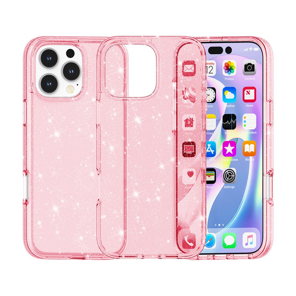 AMORUS For iPhone 16 Pro Max Case Soft TPU Hard PC Back Shockproof Phone Cover